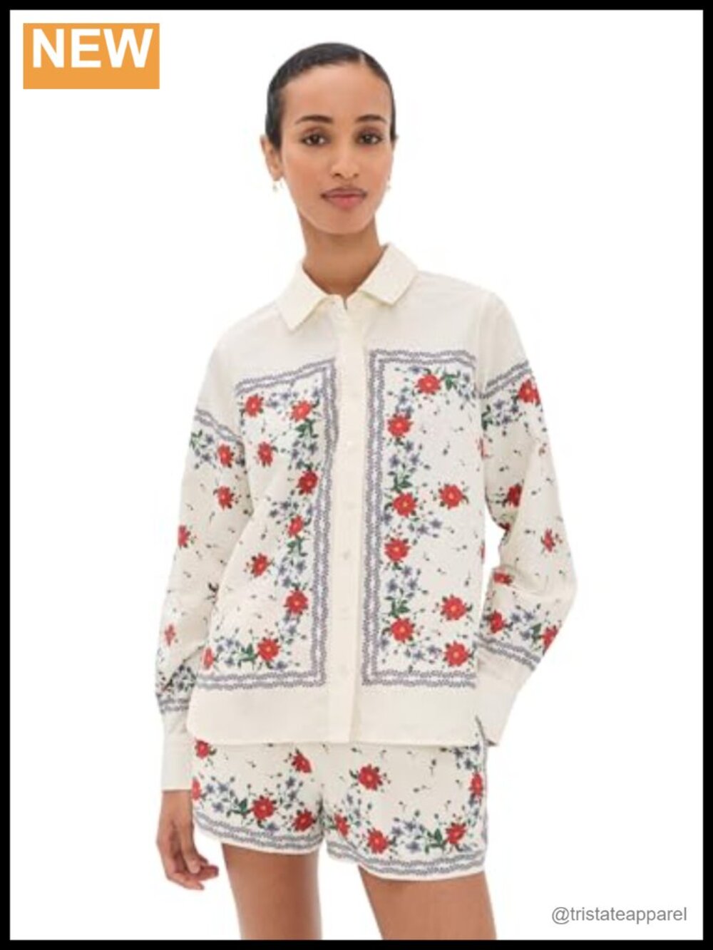 Cami NYC Silk Cotton Top, Collared Long Sleeve Blouse, Dry Clean, Women's